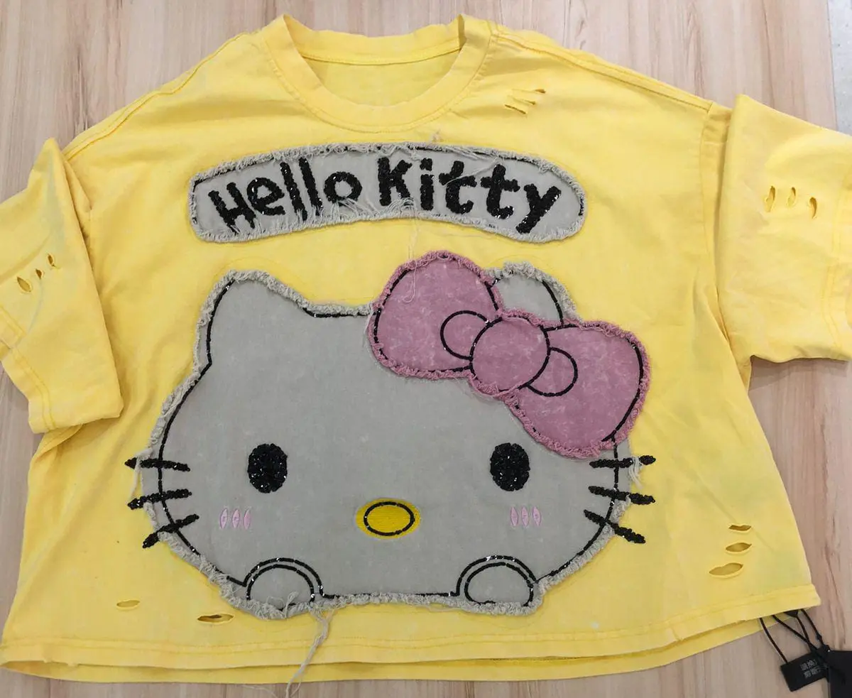 Hello Kitty Half Sleeves T-Shirt