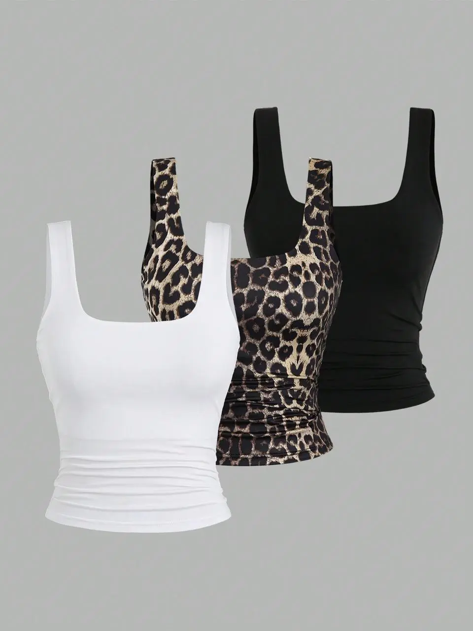 Sweetra Square Neck Tank Top