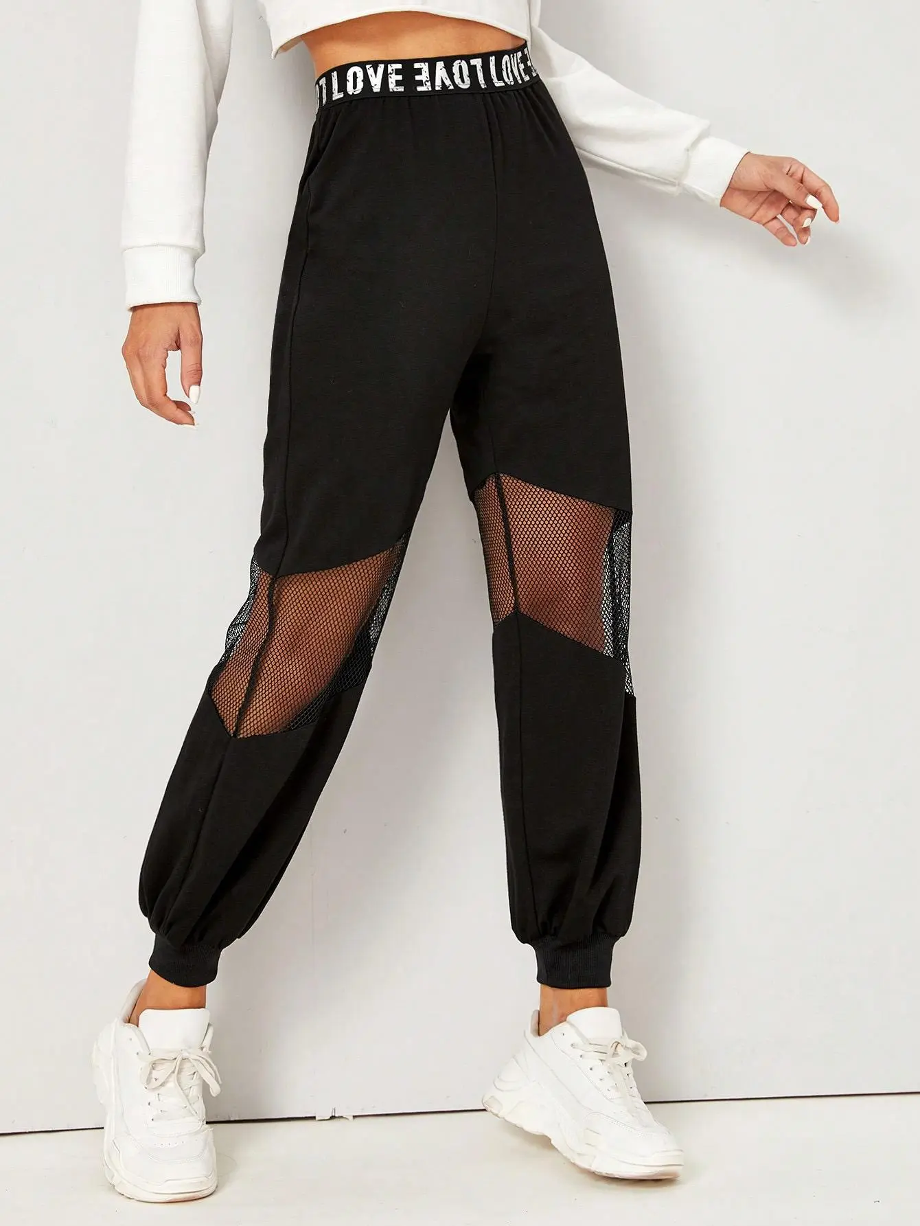 Elastic Waist Transp. Sweatpants