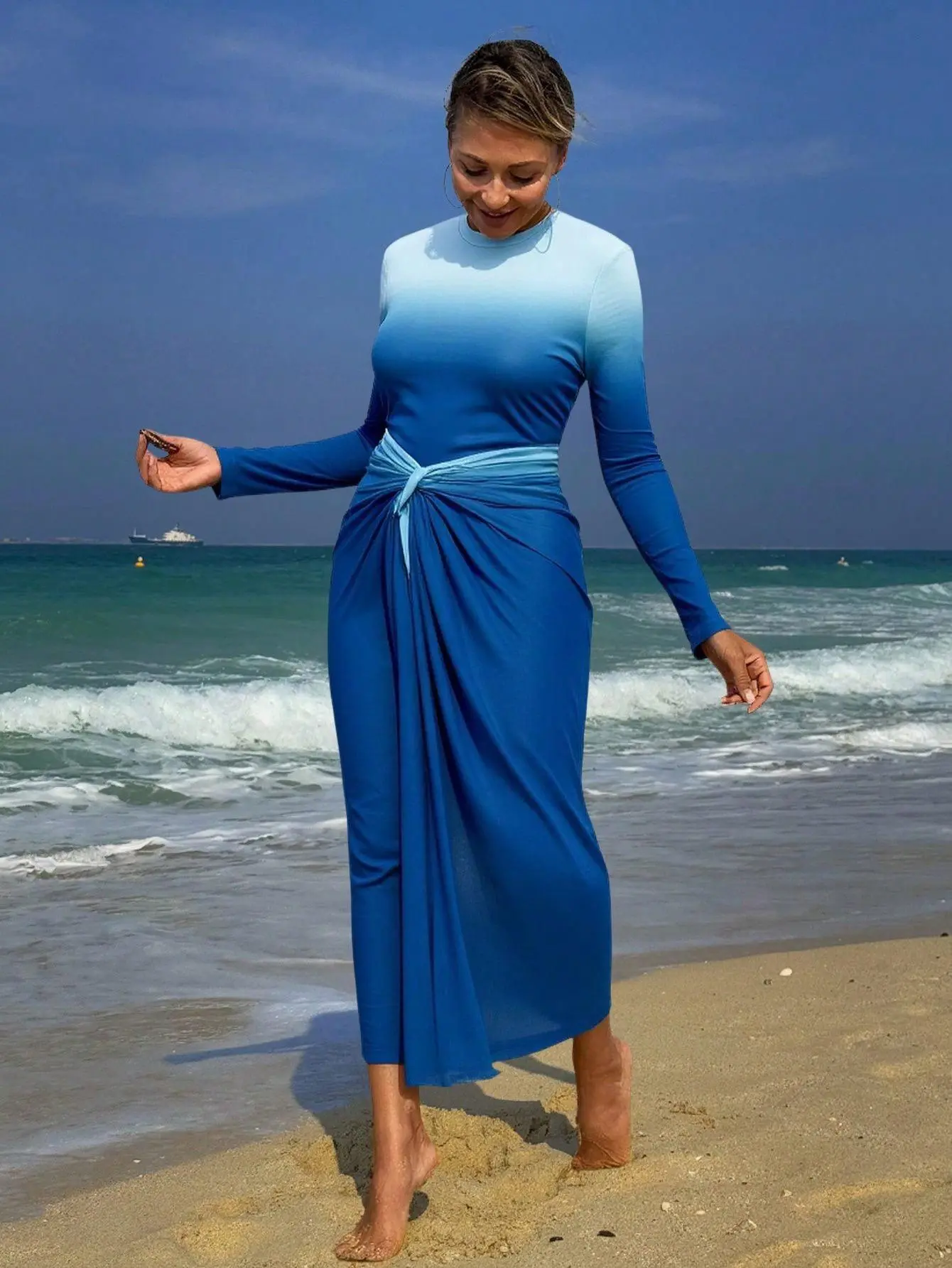 3Pcs Burkini Degrade Swimsuit