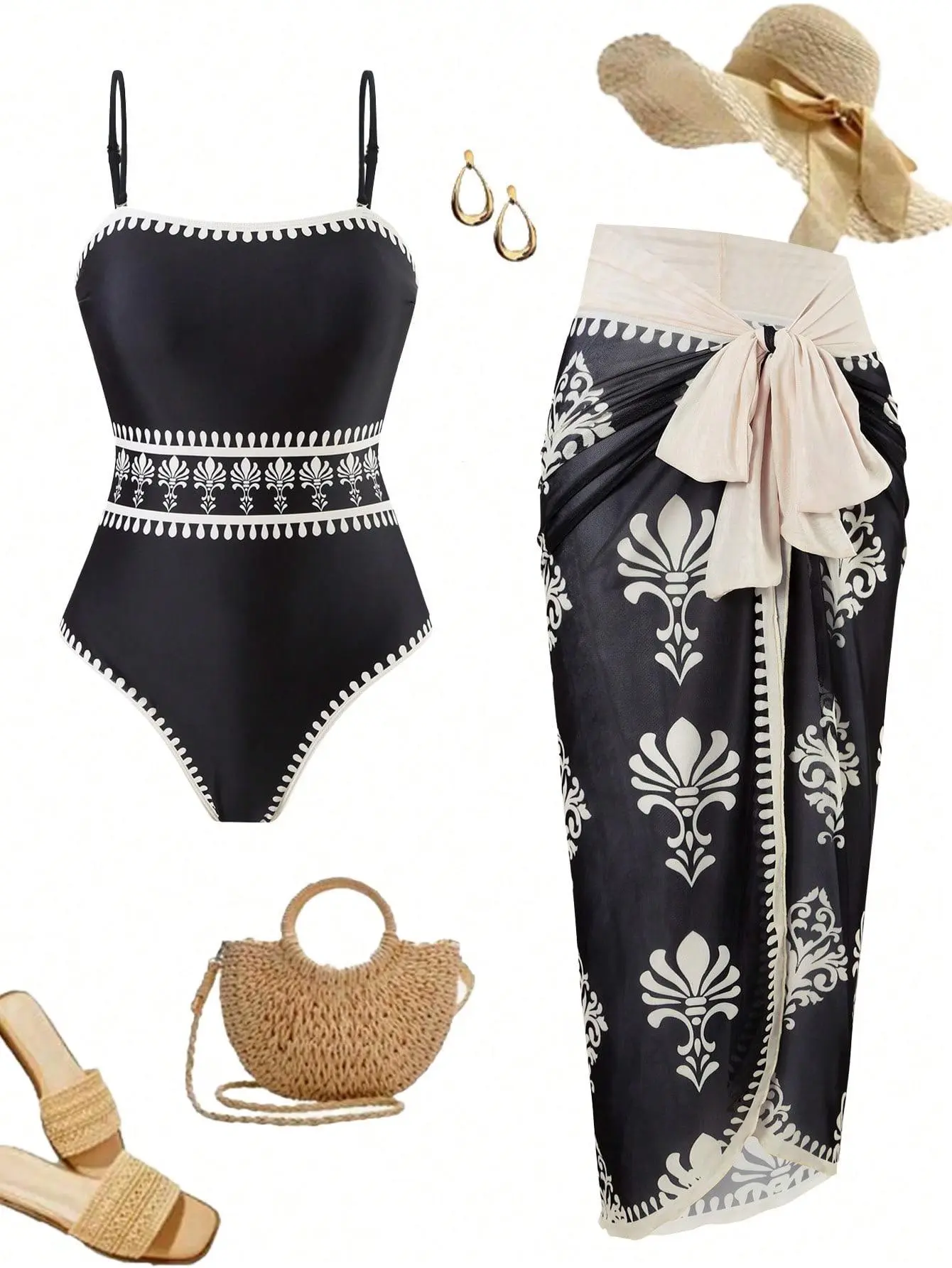 2 Pcs Oasis Top & Cover Up Swimsuit