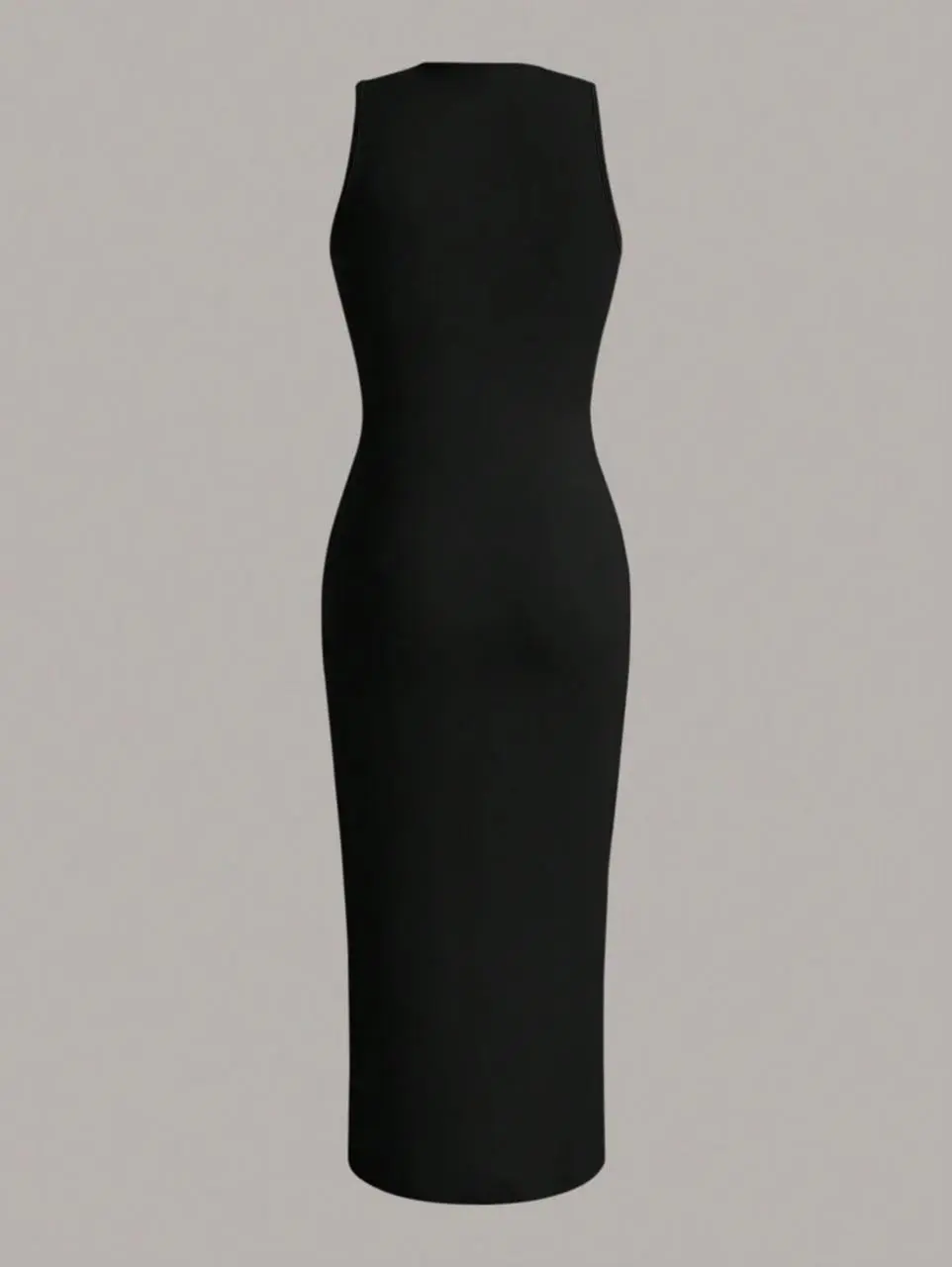 Solid Cut SHE Dress