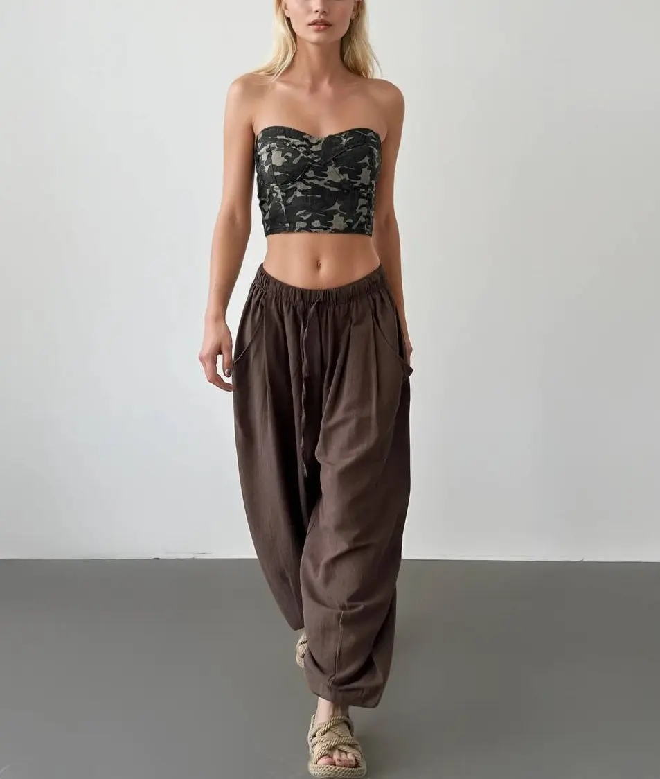 Elastic Waist Sherwal Pants 8109