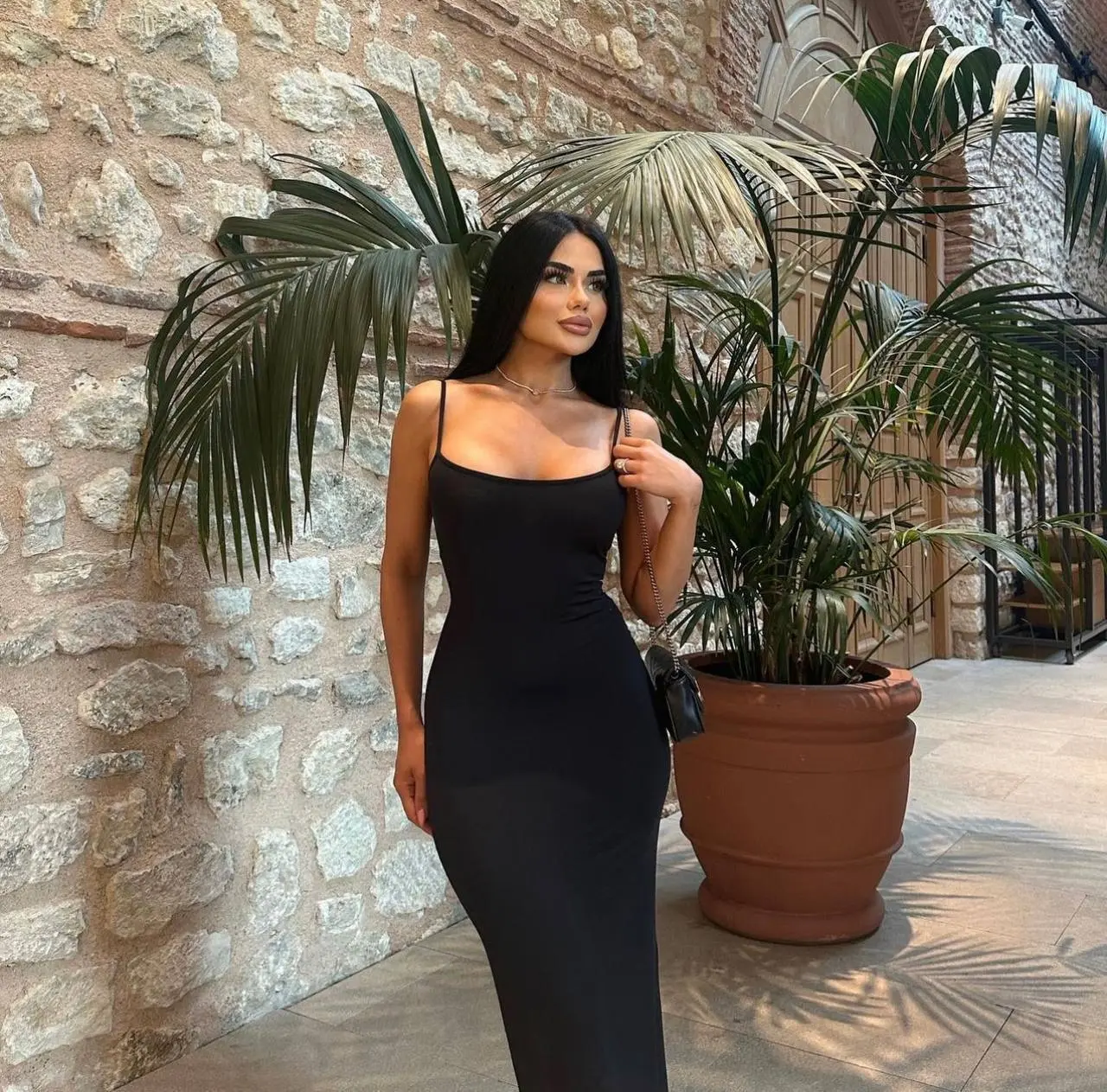 Solid Basic Dress Ma 