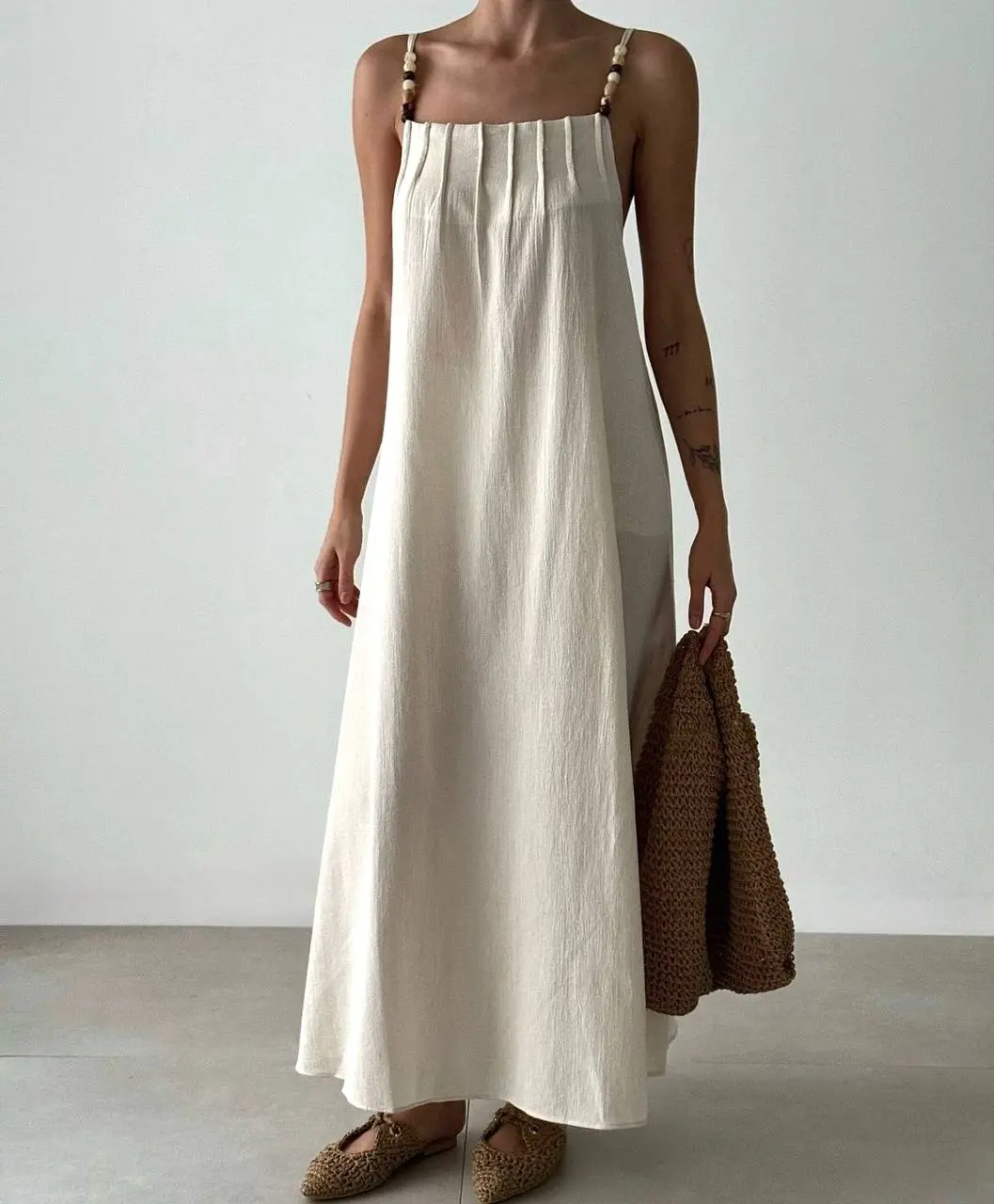 Solid Linin Strap Accessories Dress